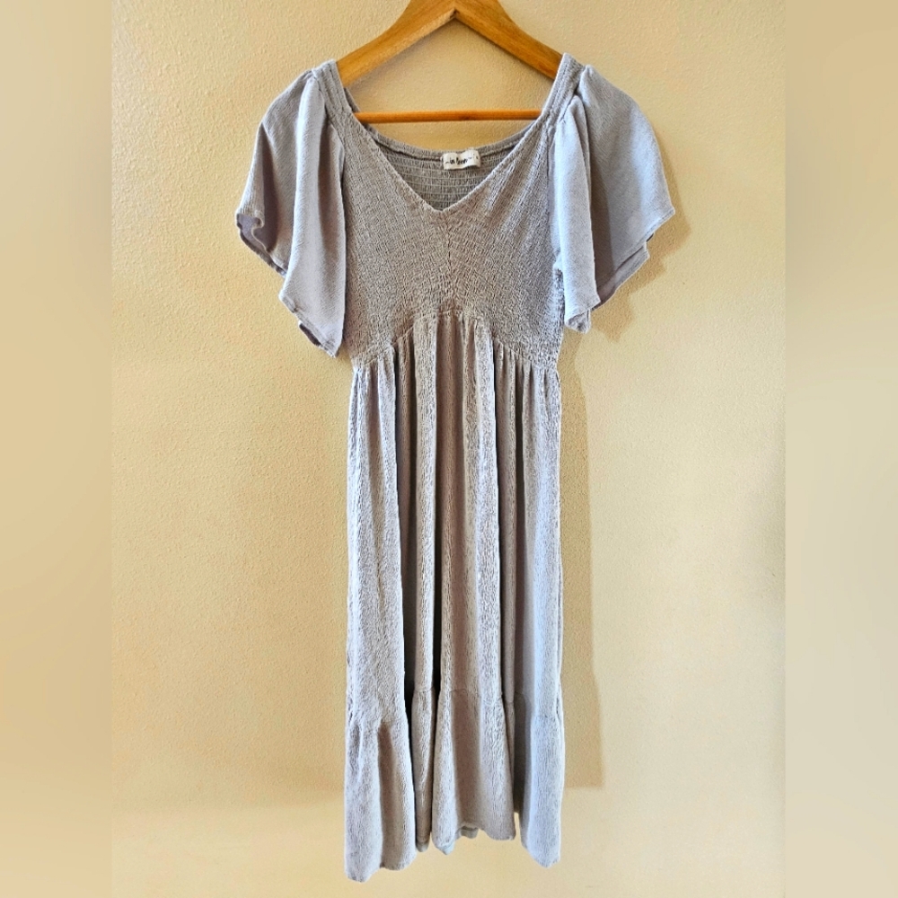 In Loom Touring Rome Midi Dress in Dusty Green (Sage) Small